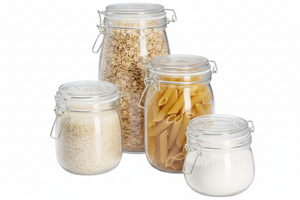 Ensemble de bocaux Cookinglife - à conserver - Weck - 500-1500 ml - 4 pièces