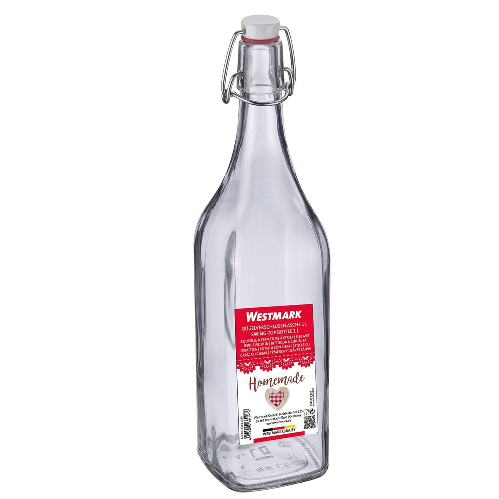 Bouteille à fermeture Westmark / Bouteille Weck carrée 1 litre