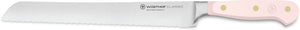 Couteau à pain Wusthof Classic à double denture en sel de l'Himalaya rose 23 cm