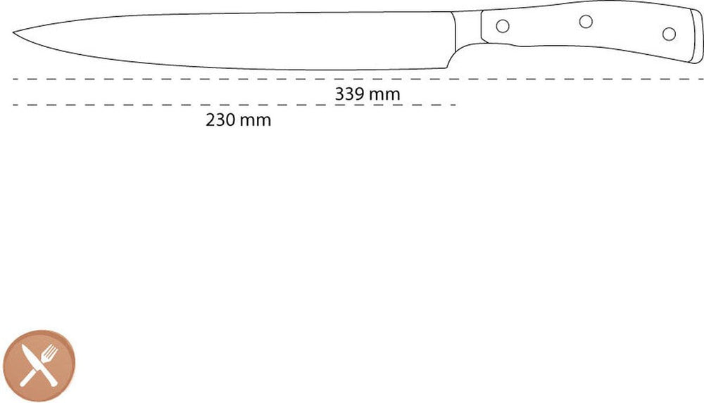 Couteau à viande Wusthof Classic Ikon de 23 cm