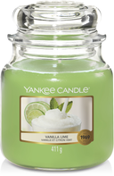 Bougie parfumée Yankee Candle taille moyenne Vanilla Lime - 13 cm / ø 11 cm