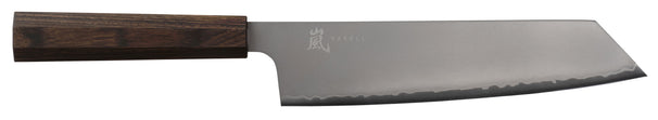 Couteau Yaxell Kiritsuke Hana 20 cm - Acier inoxydable 3 couches - Manche en bois Pakka brun foncé