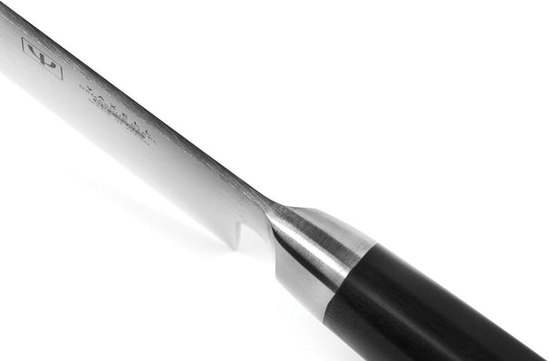 Couteau Santoku Yaxell, lame de 12,5 cm, acier damassé inoxydable 69 plis, manche en Micarta.