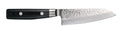 Couteau Santoku Yaxell Zen 12,5 cm - Acier damassé inoxydable 37 plis - Manche en Micarta de toile