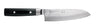 Couteau Santoku Yaxell Zen 16,5 cm - Acier damassé inoxydable 37 plis - Manche en Micarta de toile