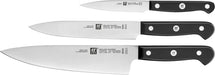 Zwilling Gourmet Knife Set 3 pièces (couteau de chef, couteau à découper, couteau d'office)