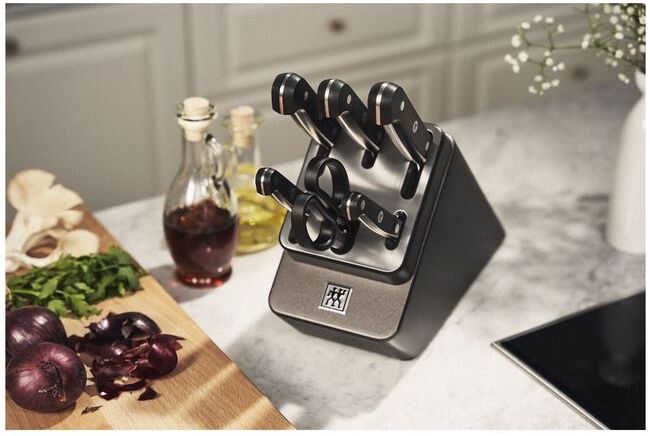 ZWILLING Gourmet 7 pièces, Bloc à couteaux, Anthracite