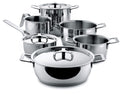 Ensemble de casseroles Alessi Pots&Pans - AJM100S9 - 6 pièces - par Jasper Morrison