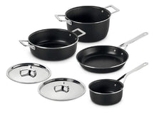 Ensemble de casseroles Alessi Pots&Pans - AJM100S6 A - Noir - 4 pièces - par Jasper Morrison