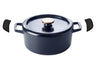 Cocotte avec couvercle en fonte Alva Dutch Oven Nori ø 26 cm + Poignées en cuir gratuites - revêtement antiadhésif émaillé