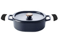 Ensemble de cocotte en fonte Alva - Cocotte ovale - Nori - 5,5 L - 2 pièces