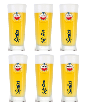Ensemble de verres à bière Amstel - Radler - 300 ml - 6 pièces