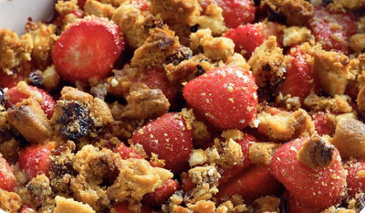 Mini crumble pommes-fraises