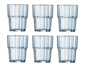 Verre trempé Arcoroc Tumbler Norvège 200 ml - Lot de 6