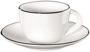 Set de tasse et soucoupe ASA - Expresso - A Table Ligne Noire - 7 cl - 2 pièces