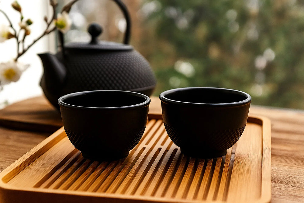 Tasses à Thé Cookinglife - Fonte - Noir - 2 pièces