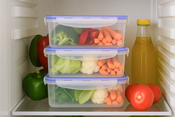 Cookinglife Vershoudbakje Clip & Fresh 3.6 Liter - 25 x 18 x 10 cm - 3 Stuks