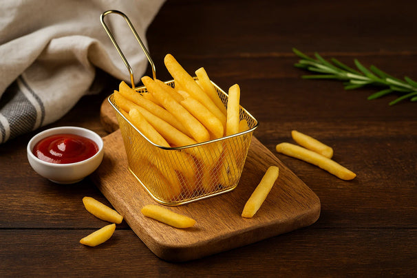 Cookinglife Panier à Frites Or 14 x 11 x 7 cm