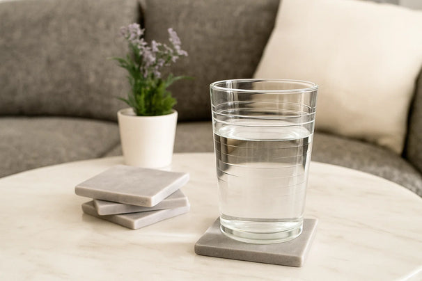 Cookinglife Dessous de Verre Bar Essentials Marbre 4 Pièces