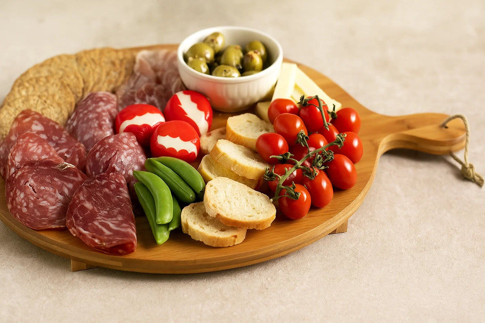 Planches de service Cookinglife Pizzaplank XXL en bambou organique ø 42 cm