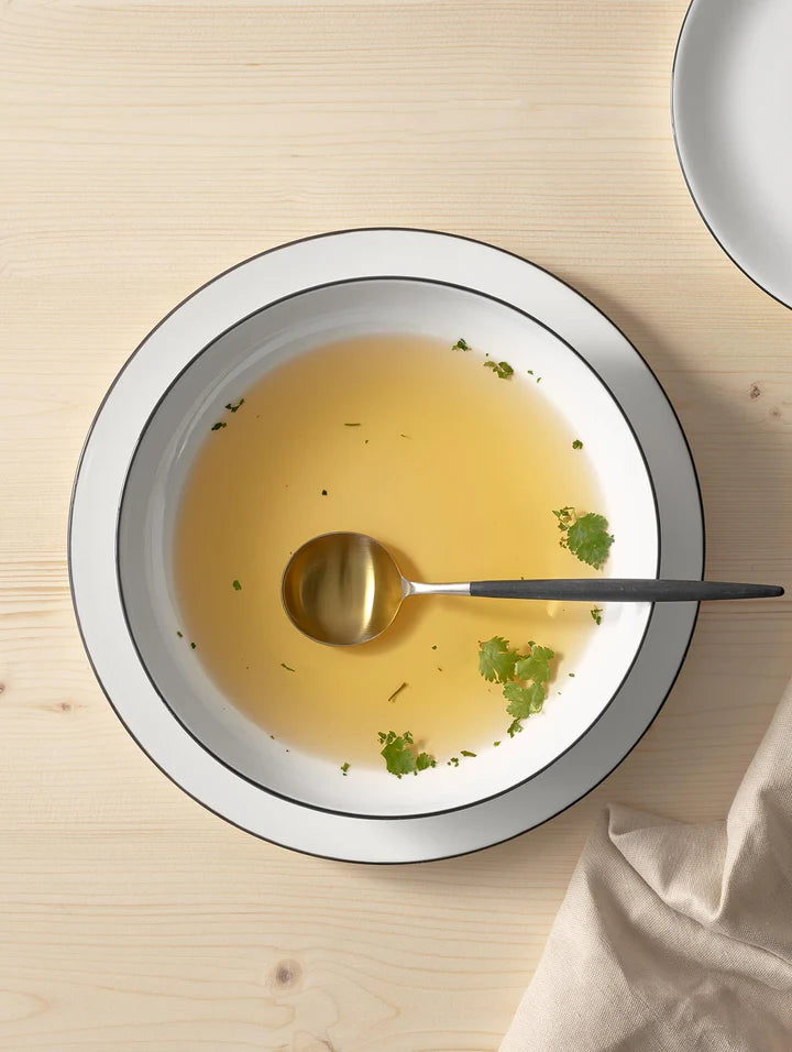 Assiette profonde / assiette à pâtes ASA Selection A Table Ligne Noire ø 22 cm - 4 pièces