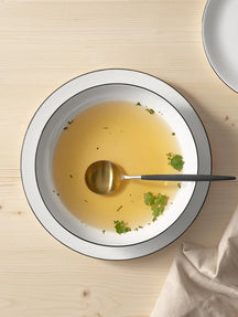 Assiette profonde / assiette à pâtes ASA Selection A Table Ligne Noire ø 22 cm - 4 pièces