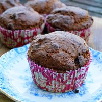 Muffins au pain aux bananes