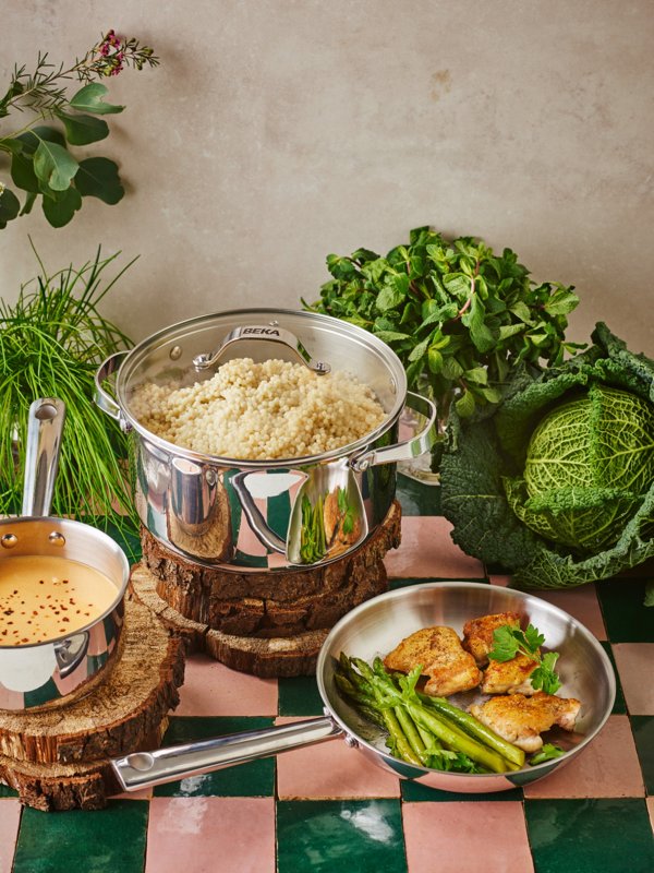 Beka Pannenset Cicla 4-Delig - zonder anti-aanbaklaag - geschikt voor alle warmtebronnen (Kookpannen & Steelpannen)