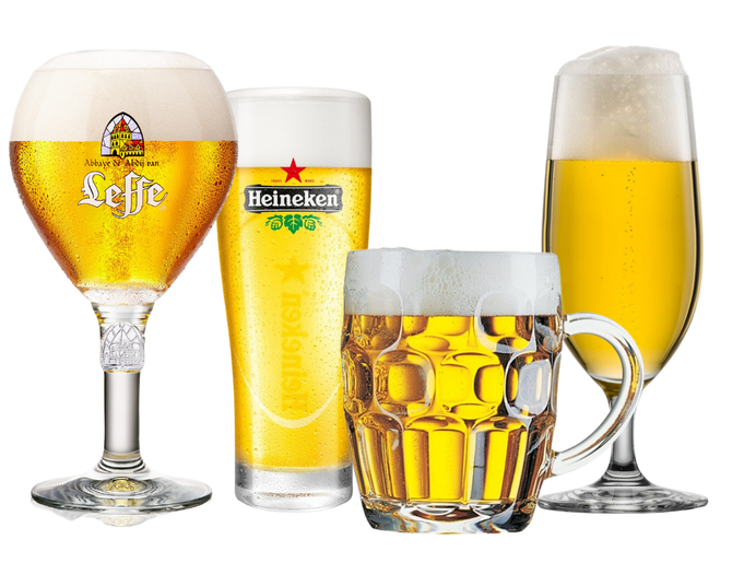 Verres à bière de marque