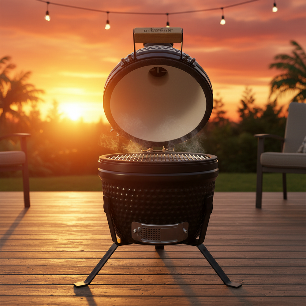 Barbecue Bighorn Noir mat - Barbecue kamado - Kamado - ø 27 cm / 13 Inch