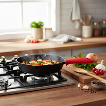 Poignée en silicone Blackwell - pour casseroles en fonte - Rouge