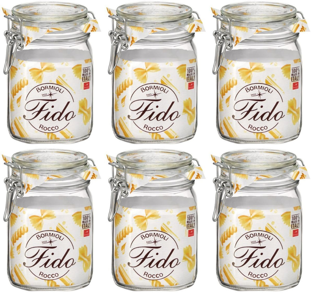 Bormioli Rocco Weckjars Fido 11 x 11 cm / 1 litre - 4 pièces