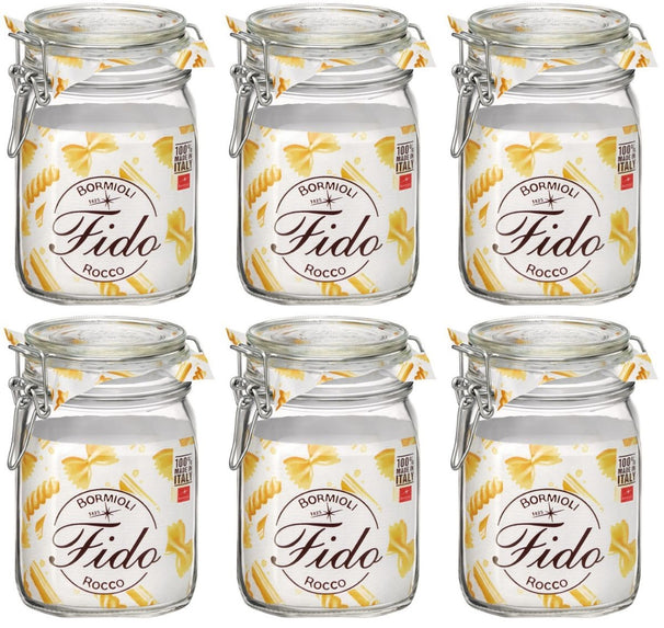 Bormioli Rocco Weckjars Fido 11 x 11 cm / 1 litre - 4 pièces