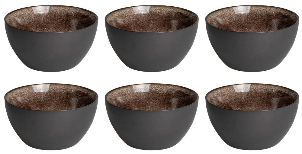 Studio Tavola Assiettes Dark Brown ø 14 cm - 6 pièces