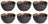 Studio Tavola Assiettes Dark Brown ø 14 cm - 6 pièces