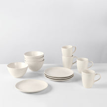 Ensemble de petit-déjeuner Broste Copenhagen Nordic Vanilla 12 pièces / 4 personnes - 4 assiettes à petit-déjeuner, 4 bols et 4 tasses