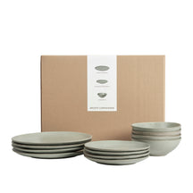 Ensemble de vaisselle Broste Copenhagen Nordic Marsh 12 pièces / 4 personnes - 4 assiettes à diner, 4 assiettes à petit-déjeuner et 4 bols