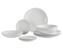 Ensemble de vaisselle Broste Copenhagen Stevns 12 pièces / 4 personnes - 4 assiettes à diner, 4 assiettes à petit-déjeuner et 4 assiettes creuses