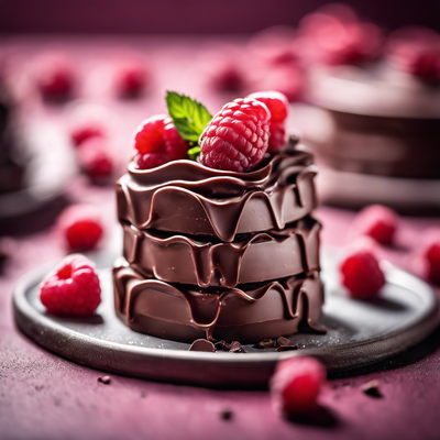 Gâteau au chocolat aux framboises