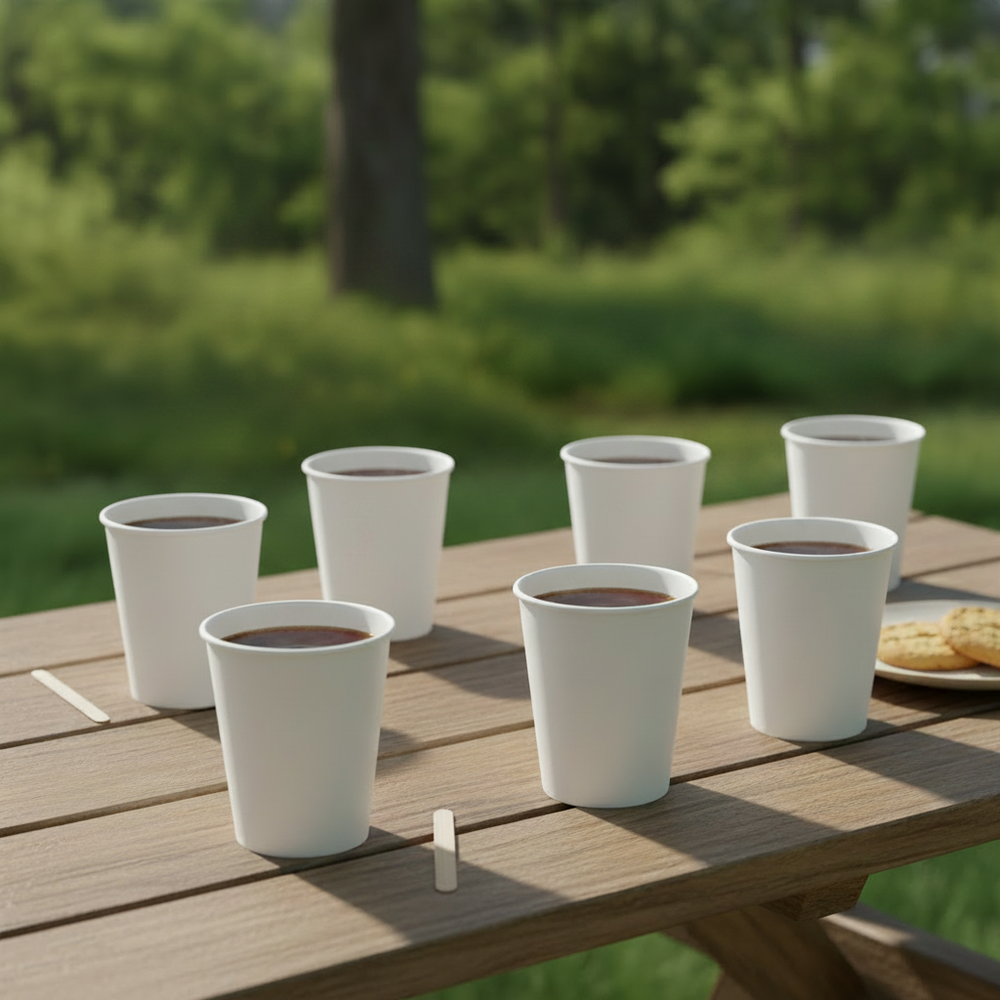 Ensemble de gobelets à café Cookinglife - Gobelets en carton - 230ml - 50 pièces