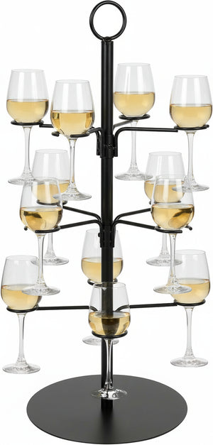 Cookinglife Cocktailboom - Cocktailtree - voor 12 glazen - Zwart
