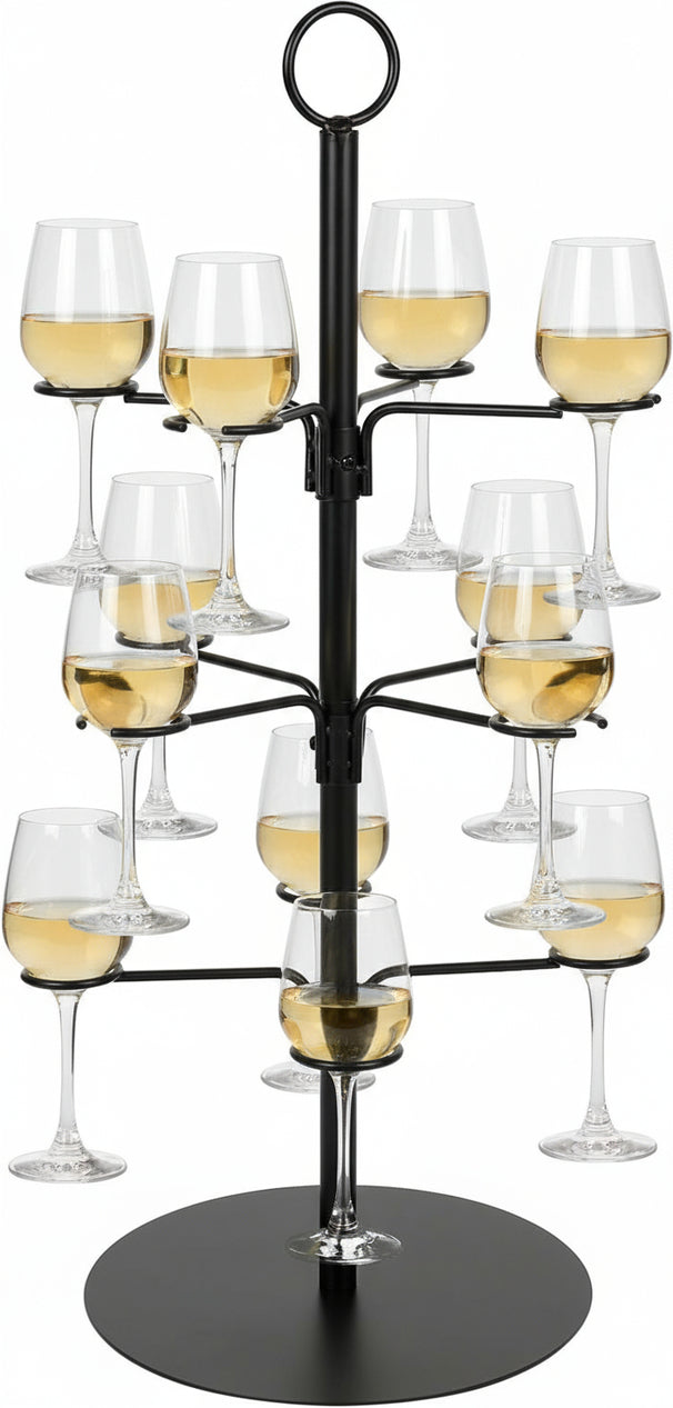Cookinglife Cocktailboom - Cocktailtree - voor 12 glazen - Zwart