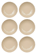 Assiettes creuses / Assiettes à pâtes Cookinglife Cardida Beige ø 20 cm - 6 pièces