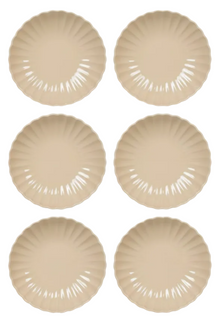 Assiettes creuses / Assiettes à pâtes Cookinglife Cardida Beige ø 20 cm - 6 pièces