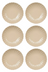 Assiettes creuses / Assiettes à pâtes Cookinglife Cardida Beige ø 20 cm - 6 pièces