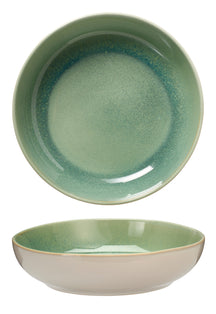 Assiettes creuses Cookinglife / Assiettes à pâtes Serene Green ø 23 cm - Faïence - 4 pieces