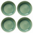 Assiettes creuses Cookinglife / Assiettes à pâtes Serene Green ø 23 cm - Faïence - 4 pieces