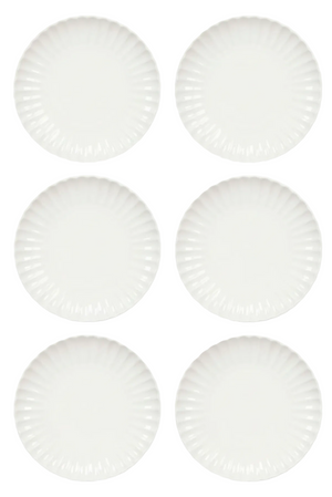 Assiettes à dîner Cookinglife Cardida Off White ø 26 cm - 6 pièces