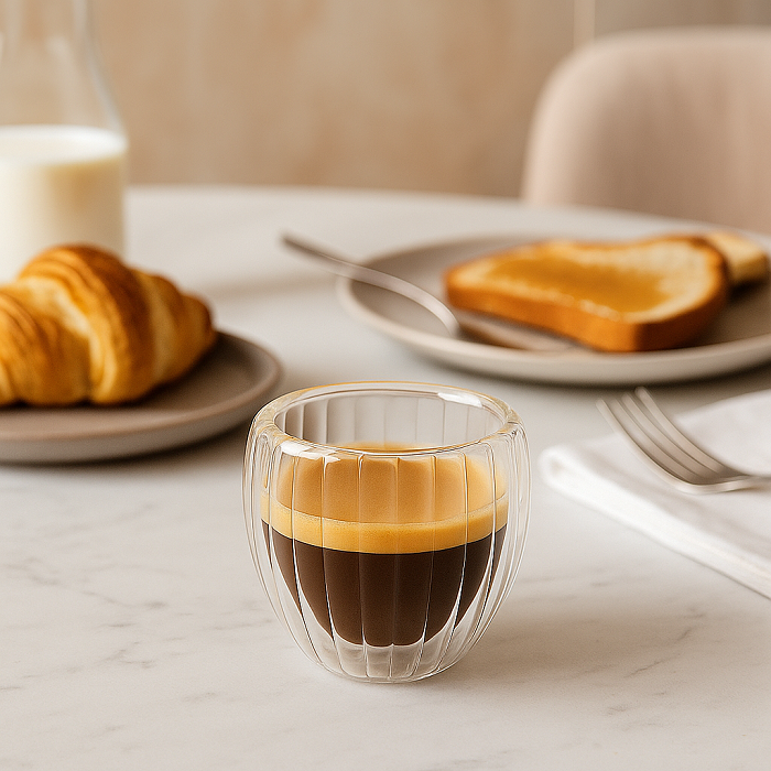 Set de verres à espresso Cookinglife - Double paroi - Barista - 80 ml - 2 pièces