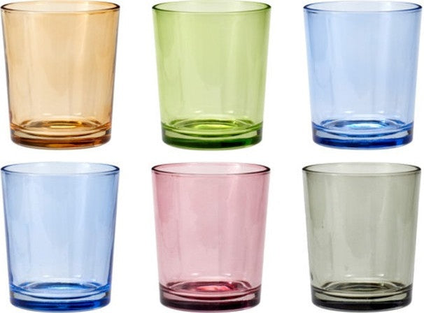 Cookinglife Waterglazen Colourful - 360 ml - 6 Stuks